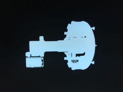 x-ray image of the gun